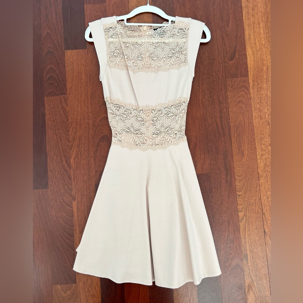 BEBE Lace Mini Dress (XS)